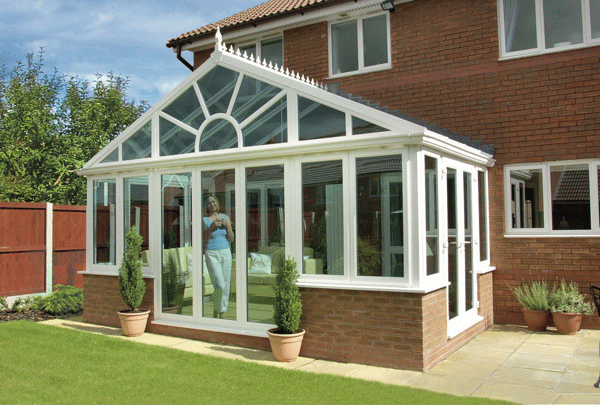 gable fronted upvc conservatory