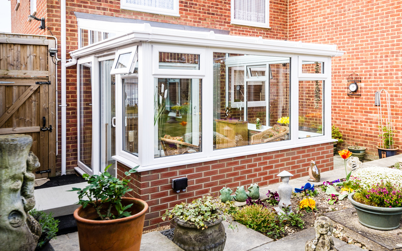 lean to upvc conservatory