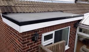 flat roof with skylight