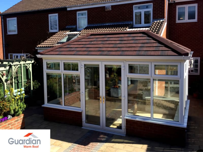 Guardian conservatory tiled roof replacenment - exterior