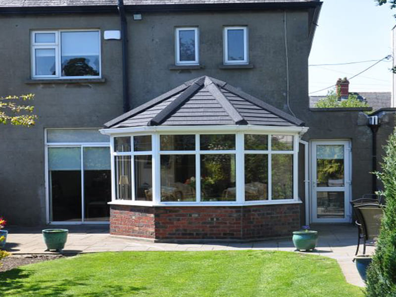 Scottish guardian tiled conservatory roof
