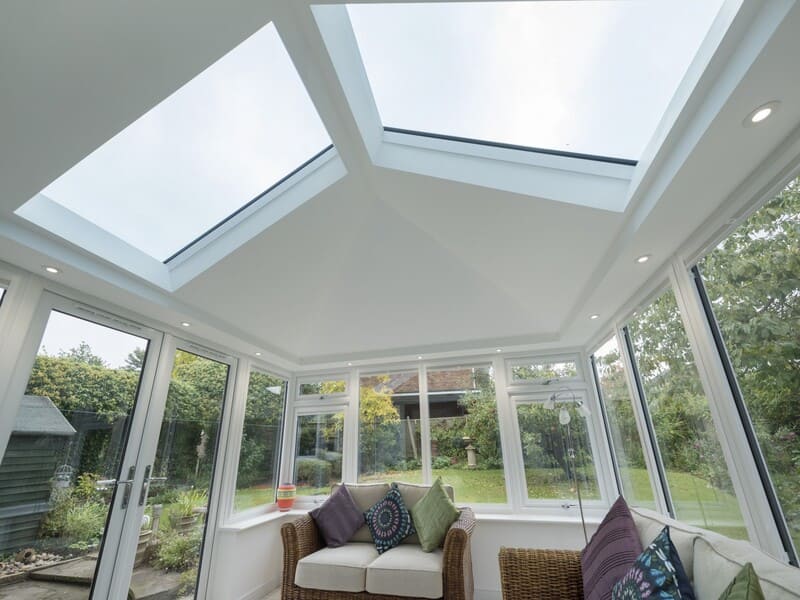 Ultraroof 380 tiled conservatory roof interior