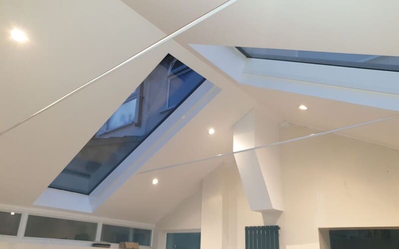 prefabricated lean to extension interior